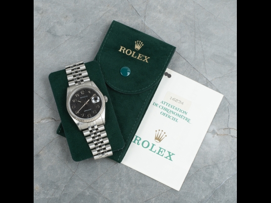 Ролекс (Rolex) Datejust 36 Nero Jubilee Black Arabic Dial - Rolex Guarantee 16234